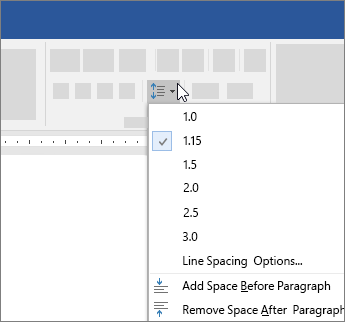shortcut for single space on microsoft wor mac